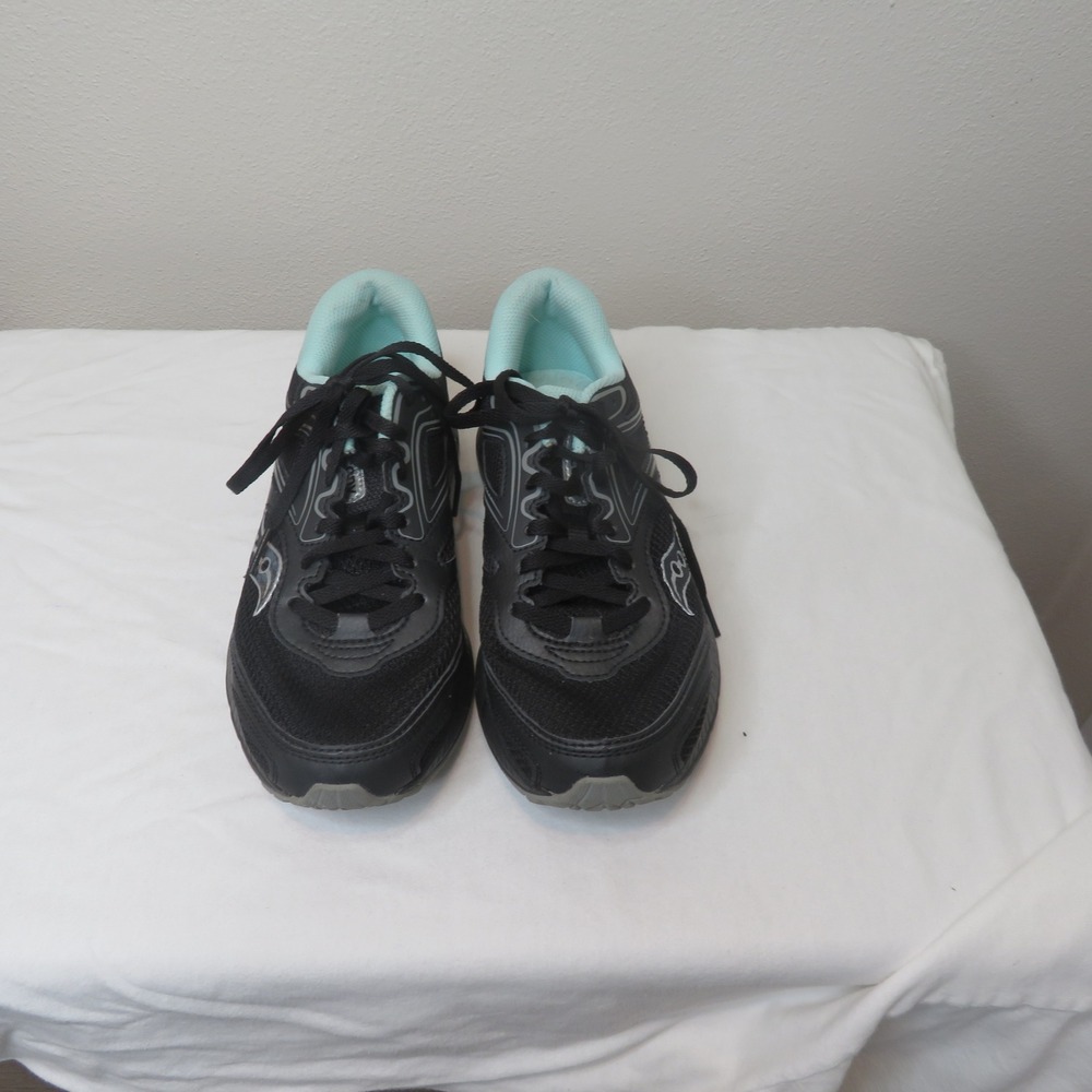 Saucony Cohesion 12 Womens Running Shoes Black Mint S10475-1 Size 7